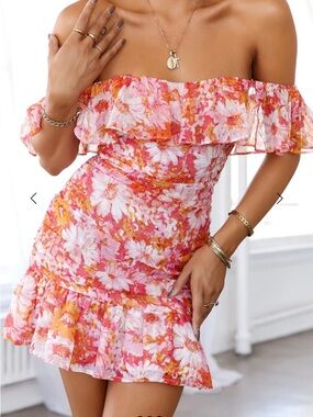 Hello Molly Mini Off the Shoulder Dress